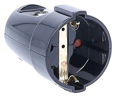 Beschermende PVC-Pluggen Contactkoppelingen voor Binnengebruik - 230 V, Zwart