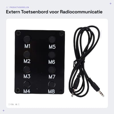 Dailygoods - Extern Toetsenbord voor Radiocommunicatie met SSB CW-modi