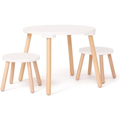 Kids Concept kindertafel + krukken wit