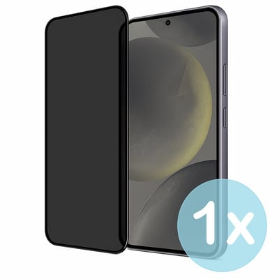 Privacy Screenprotector Geschikt voor Samsung Galaxy S24 – Anti-Gluren – Krasbestendig Gehard Glas 9H – Volledige Dekking – FuturiQ