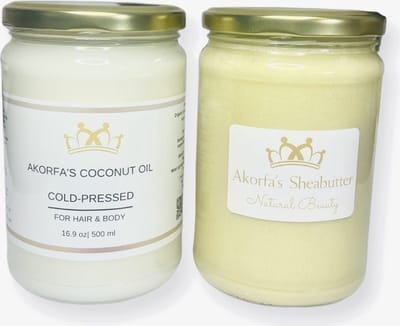 Biologische sheaboter 500 g en biologische kokosolie 500 ml bundle - shea butter - coconut oil