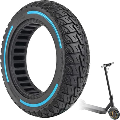 SnelShoppen - 60/70-6.5 Solid Rubber Banden 10 Inch Vervangingsbanden voor Elektrische Scooters, Niet-Slip, Lekvrij, Blauw, 1 Stuk