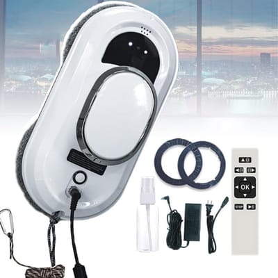 Ramenwasser - Robot Ramenwasser - Raamrobot - Automatische Raamreinigingsrobot, Beveiligingssysteem, Intelligente navigatie, Afstandsbediend, Geschikt voor alle gladde oppervlakken