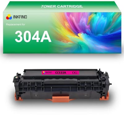 INKFIND 304A (CC533A) / 305A (CE413A) / 312A (CF383A) Magenta tonercartridge compatibel met HP 304A (CC533A) Magenta en HP 305A (CE413A) Magenta en HP 312A (CF383A) Magenta en Canon toner cartridge 718 Magenta - 1-pack Magenta