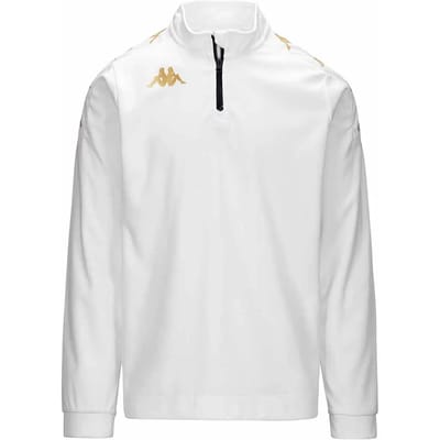 Sweaters Kappa Sweatshirt Gassolo slim col demi-zip blanc