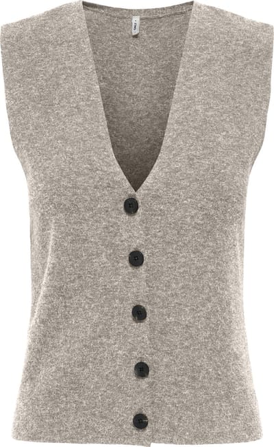 Only Gilet Onlbillie Sl Vest Cc Knt 15351107 Pumice Stone/melange Dames Maat - S