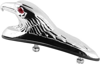Motorfiets Fender Decoratie met Ademende Adelaarskop, Universele Trim voor Voorvork en Gel Decoratie