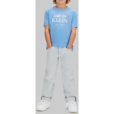Calvin Klein Boys Logo Short Sleeve T-shirt Provence Taglia: 8 | T-shirt Outlet | kids