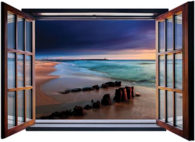 Beach Path Sea Sand Photo Wallcovering