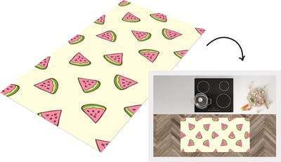 Keukenloper - Loper keuken - Design - Patroon - Watermeloen - 120x60 cm - Keukenloper vinyl