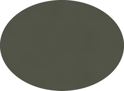 ZICZAC - Placemat TOGO - SET/6 - Ovaal - Dubbelzijdig - Kunstleer - 33x45 cm, grijs