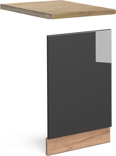 Vicco Fame-Line Frontpaneel – 45 cm, WB Eik Antraciet Hoogglans