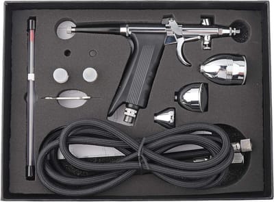 Draagbare Airbrush Spray Kit met 0.3 mm, 0.5 mm en 0.8 mm Nozzles voor Verf, Kunst en Modelbouw