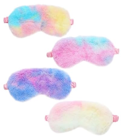 Zachte Pluche Oogmaskers voor Kinderen en Volwassenen - Perfect voor Slapen en Reizen