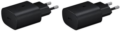 2 stuks OneOne 25W super snellader. Zwarte oplader met USB C. PD en Quick Charge lader adapter past op Apple iPhone 15, iPhone 15 Plus, 15 Pro, 15 Pro Max, iPhone 16, 16 Plus, 16 Pro, iPhone 17, 17 Air, 17 Pro, 17 Ultra