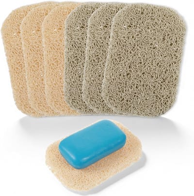 Praktische Zeepdispenser met Afvoer, Ideaal voor Douche, Badkamer en Keuken, Set van 6 Stuks voor Voorkomen van Vocht en Glijden