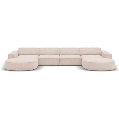 U-bank Jodie chenille afgerond | Micadoni Home