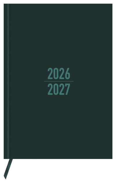 Kangaro Agenda Schoolagenda 26/27 A5 donkergroen 130 pagina's incl. lint - K-23911
