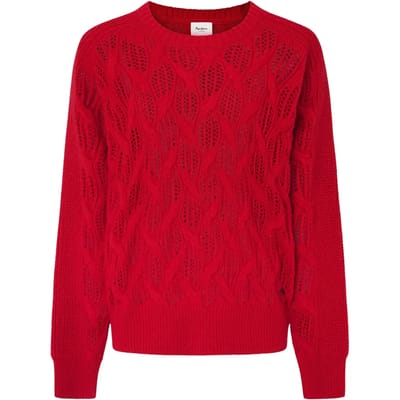 Pepe Jeans Hedra Trui Rood S Vrouw