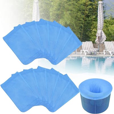 Skimmer Sokken voor Zwembadfilter, Nylon Filters 12 stuks - Zwembadmand Sokken Bovengrondse Zwembaden - Spaarsokken, Fast & Frame