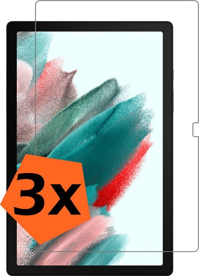Screenprotector - 3 Stuks - Geschikt voor Samsung Galaxy Tab A8 - Extra Sterk - Gehard Glas - Beschermglas - Tempered Glass - Screen Protector