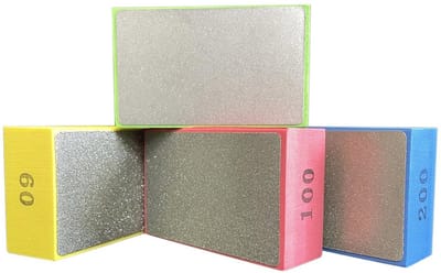 4 Stuks Hand Polijsten Pads voor Schuren en Slijpen - Geschikt voor Beton, Glas, Tegels, Hout en Metaal
