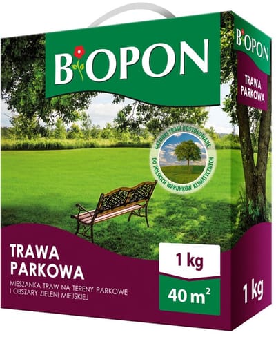 Biopon Parken Serie - Parkgraszaad - 1 kg - Levendige Kleur - Laag Onderhoud