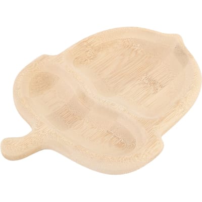 Houten Voedseldienblad in Vorm van een Pijnappel voor Snacks, Voorgerechten, Dessert, Houten Serveerschaal voor Thuis, Hotel beige