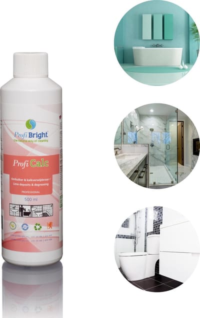 ProfiBright Zakelijk - Ontkalker & Kalkverwijderaar ProfiCalc - Concentraat - Geen chemische geur - Dierproefvrij - 500 ml