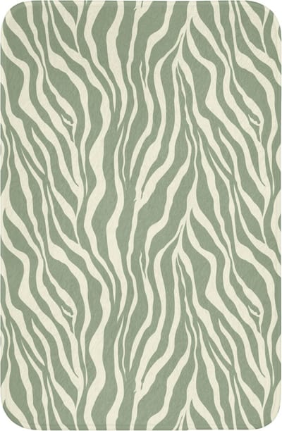 WC mat 40x60 cm - Antislip - Zebra - Motief - Groen - Toiletmat - Vloermat - Douchemat - Toilet tapijt - Toiletmatten
