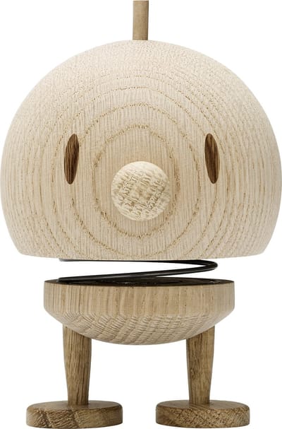 Hoptimist Bumble Beeldje - M - Ruw eikenhout - Houten Beeldjes Decoratie voor Woonkamer, Kamer en Kantoor - Cadeau Idee voor Mannen, Vrouwen en Kinderen
