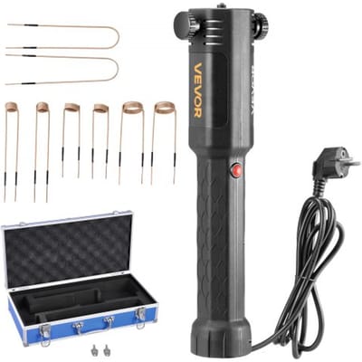 VEVOR Inductieverwarmer voor het verwijderen van bouten, 1100W 230V magnetische inductieverwarmerset, handgereedschap voor het verwijderen van moeren, reparatiegereedschap voor autowerkplaatsen met 8 spoelen en doos