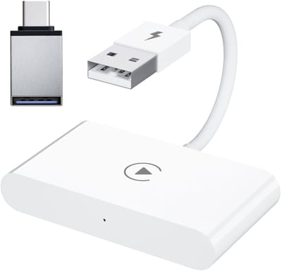 CarMe Luxe Carplay Dongle - Draadloos Carplay - Zwart - Alleen te gebruiken met ingebouwde Apple CarPlay en iPhone