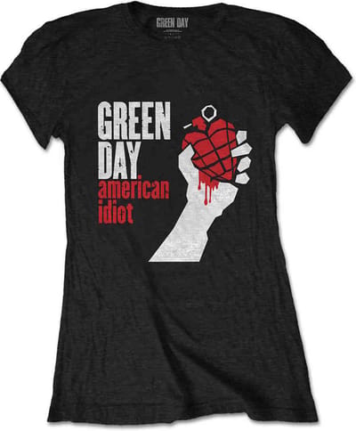 Green Day - American Idiot Dames T-shirt - 3XL - Zwart
