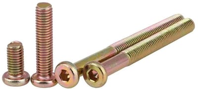 Dailygoods- Meubelschroeven M8 x 55 mm - 10 Stuks - Koolstofstaal - Binnenzeskantkop - Duurzame Verbinding - Hoge Draaimomentsterkte - Schroeven