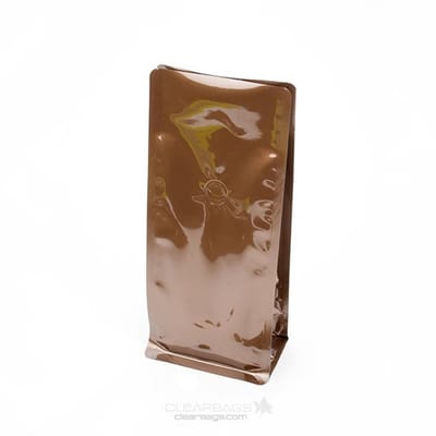 Stazakken Brons zonder Ventiel 10,2x7x21,6cm | 225 gram (100 stuks) | Doypacks | Stand up pouches