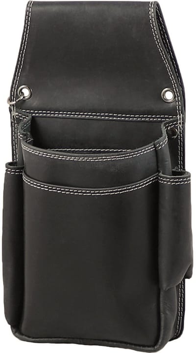 Landley Leren Horeca Portemonnee Holster - Riem Holster voor Kelnerbeurs - Robuust Hunter Leer - Zwart