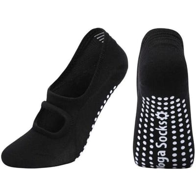 Professionele Yoga Sokken Rugloos Ademend Katoen Indoor Dans Sportsokken Vrouwen Siliconen Antislip Effen Kleur Pilates Sokken One size