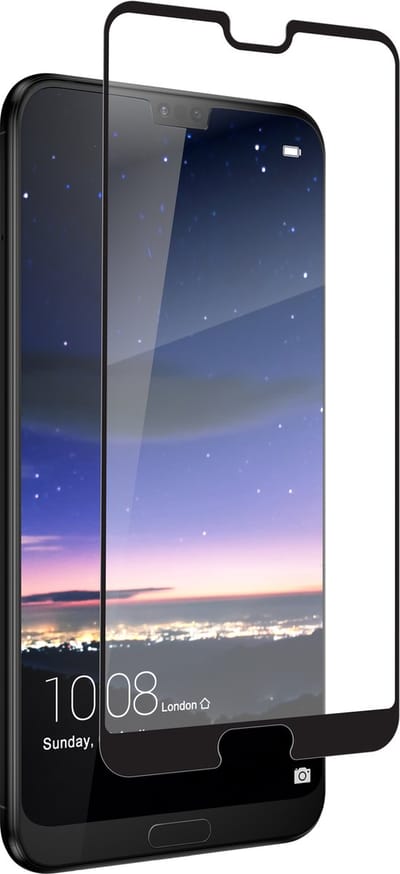 Invisible Shield Gehard Glas Ultra-Clear Screenprotector Geschikt voor Huawei P20 Pro - Zwart