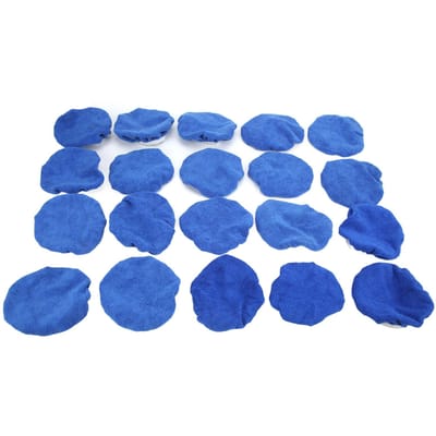 20 Stuks Auto Polijstschijven Microvezel Waxen Polijsten Overtrek voor 5 tot 6 inch Autopolijstmachines blue