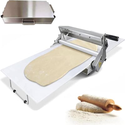 Opvouwbare Pastamachine - Deegroller Machine - Verse Pasta Maken - 56 Dikte Instellingen - 0-25 mm - Zilver