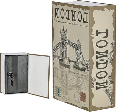 Boekkluis - Opbergkluisje - Waardevolle spullen - Onopvallend design - 11.5 x 18 cm - New York