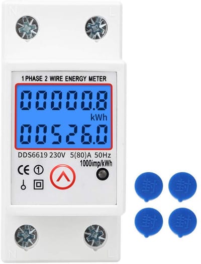Digitale kWh Meter voor Energieverbruik Meten en Overzichtelijk Display