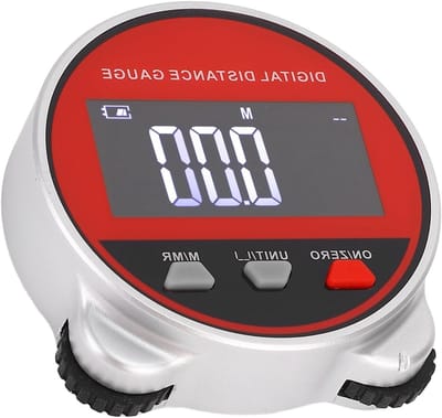 Elektronische Rolliniaal - Digitale Afstandsmeter - Nauwkeurig Meten - Meet Vormen en Afstanden - 0-199999 Meter - Grijs