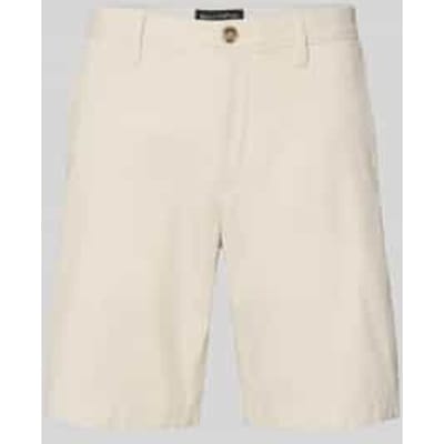 Slim fit short van katoenmix model 'SALO'
