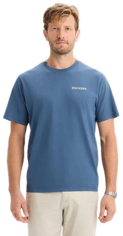 Dockers Graphic 004mb0009 T-shirt Met Korte Mouwen Blauw M Man