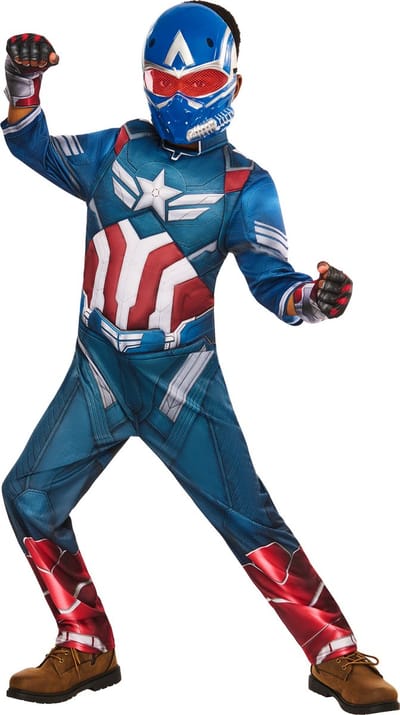 Superhelden Verkleedpakje Kind Captain America Brave New World Deluxe Maat 110-116