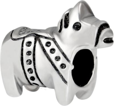 Quiges - 925 - Zilveren - Bedels -Sterling zilver - Beads - Ezel - Charm - Geschikt – voor - alle bekende merken - Armband Z148