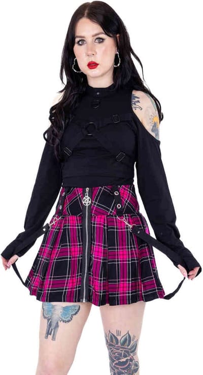 Heartless - Juniper Korte rok - XXL - Roze