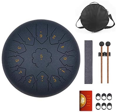 Stalen Tongtrommel 30 cm - 13 Noten Percussie Instrument voor Muzikale Educatie, Yoga en Meditatie